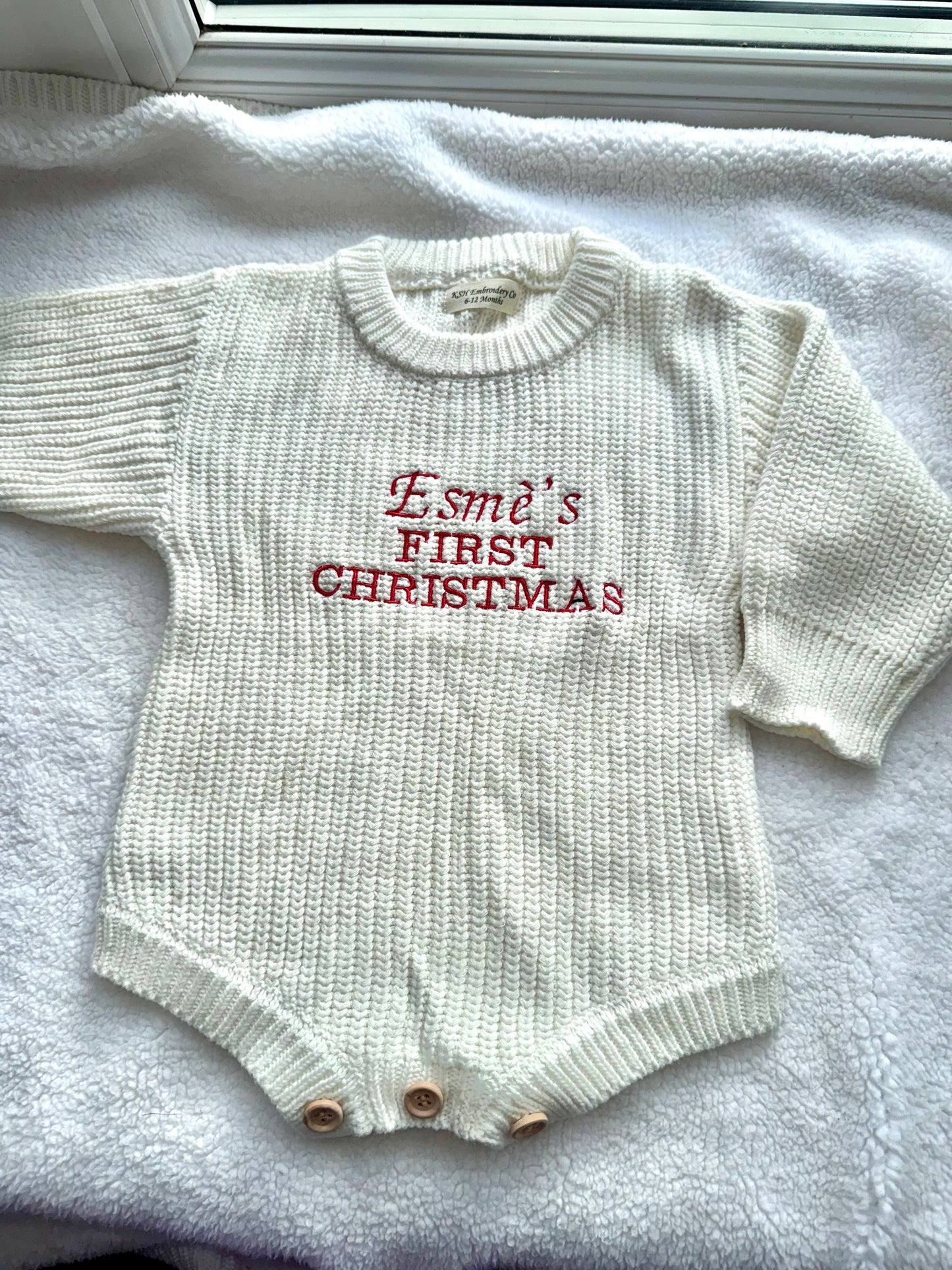 Babies First Christmas Romper