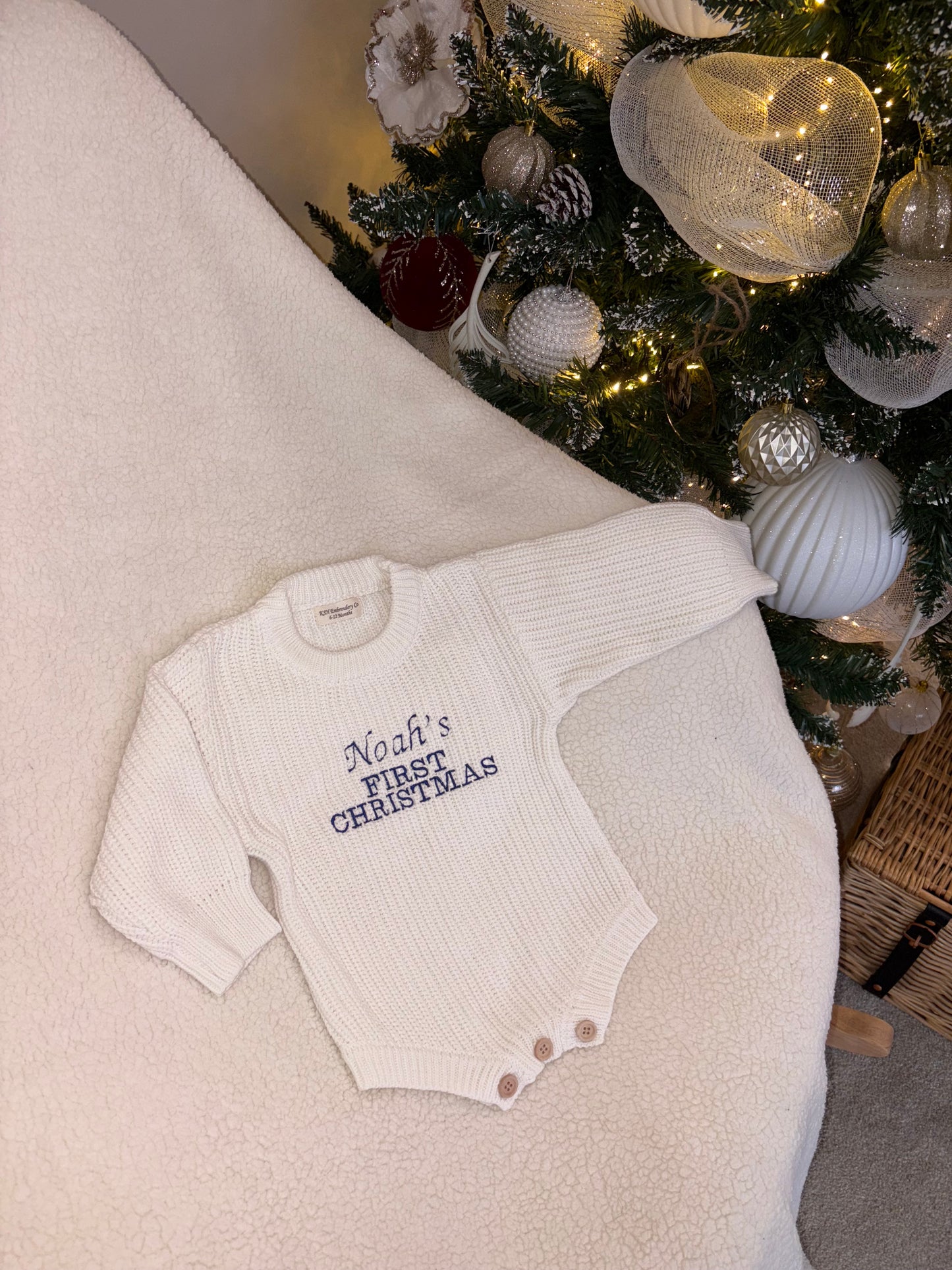 My First Christmas Romper