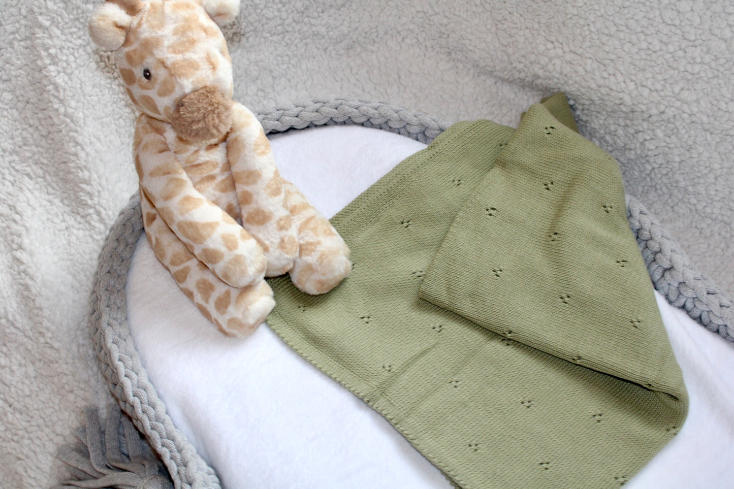 Cloud Baby Blanket Khaki